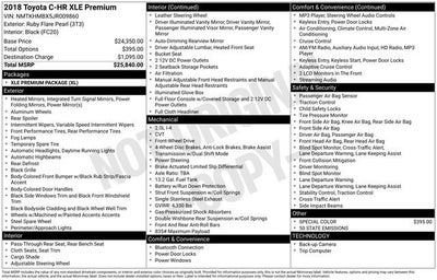 2018 Toyota C-HR XLE Premium FWD