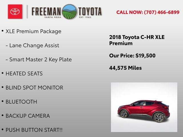 2018 Toyota C-HR XLE Premium FWD