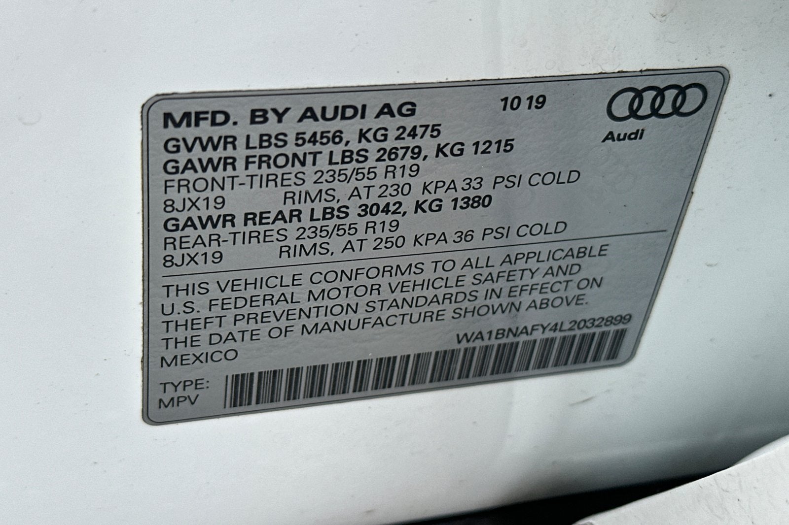 2020 Audi Q5 Premium Plus 45 TFSI quattro