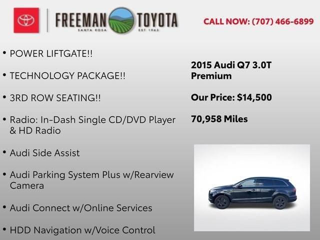 2015 Audi Q7 quattro 4dr 3.0T Premium