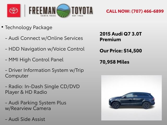 2015 Audi Q7 quattro 4dr 3.0T Premium