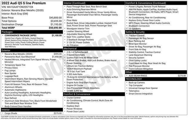 2022 Audi Q5 S line Premium 45 TFSI quattro