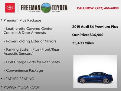 2019 Audi S4 Premium Plus 3.0 TFSI quattro