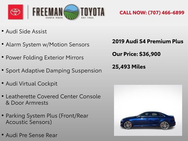 2019 Audi S4 Premium Plus 3.0 TFSI quattro