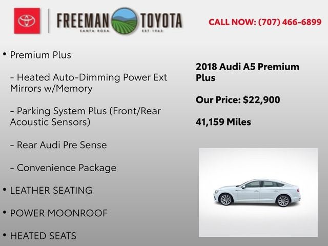 2018 Audi A5 Sportback 2.0 TFSI Premium Plus
