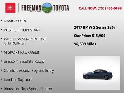 2017 BMW 2 Series 230i Convertible