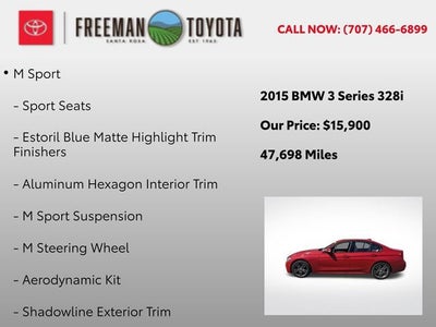 2015 BMW 3 Series 4dr Sdn 328i RWD SULEV