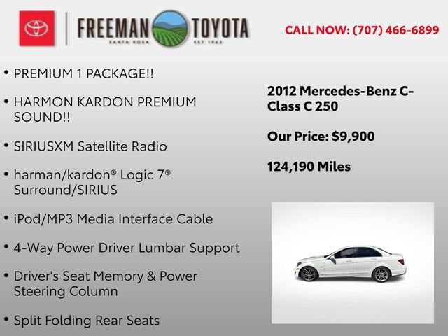 2012 Mercedes-Benz C-Class Base