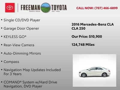 2016 Mercedes-Benz CLA 4dr Sdn CLA 250 FWD