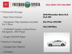 2016 Mercedes-Benz CLA 4dr Sdn CLA 250 FWD
