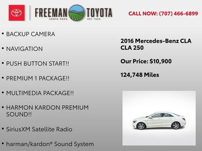 2016 Mercedes-Benz CLA 4dr Sdn CLA 250 FWD