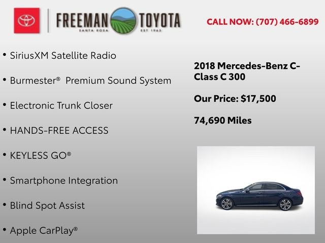 2018 Mercedes-Benz C-Class C 300 Sedan