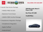 2018 Mercedes-Benz C-Class C 300 Sedan