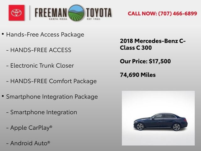 2018 Mercedes-Benz C-Class C 300 Sedan