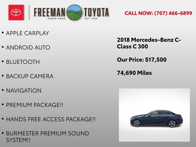 2018 Mercedes-Benz C-Class C 300 Sedan