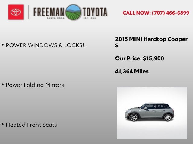 2015 MINI Cooper Hardtop 4 Door 4dr HB S