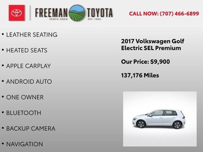 2017 Volkswagen e-Golf 4-Door SEL Premium