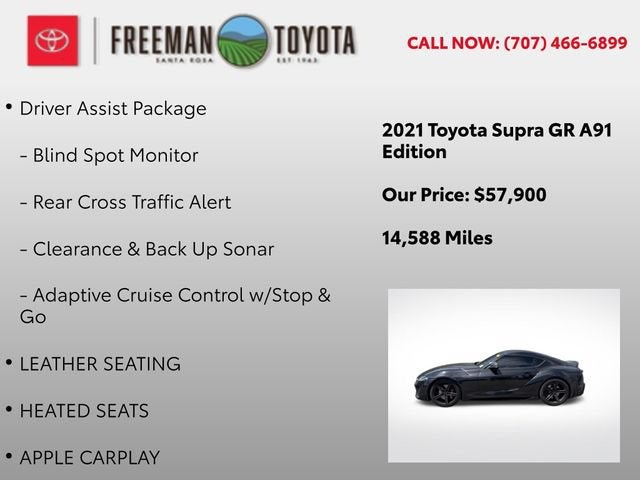 2021 Toyota GR Supra A91 Edition Auto