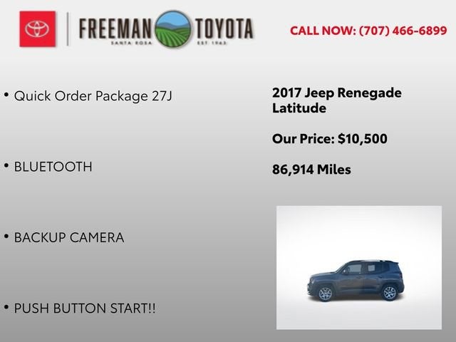 2017 Jeep Renegade Latitude FWD